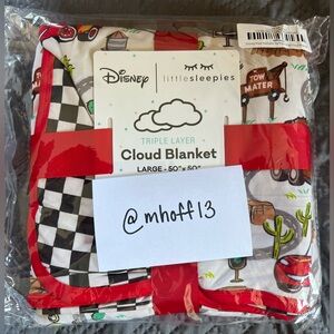 Little Sleepies Disney Cars Radiator Springs Cloud Blanket NIB